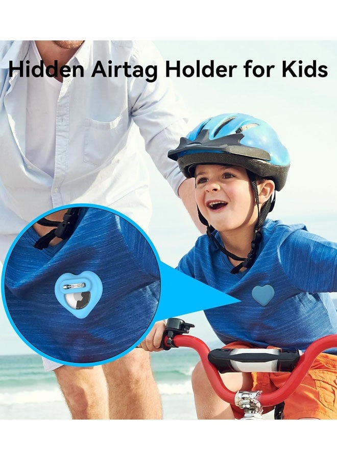 2 Pack AirTag Holder For Kids, Hidden Silicone Case For Apple For AirTag Tracker Kids With Invisible Pin, Anti Lost, For Elderly, Luggage, Clothing, Shoes, Backpack, Family Travel - Image 5